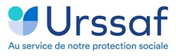 Logo of the Union for the Recovery of Social Security Contributions and Family Allowances France (URSSAF)